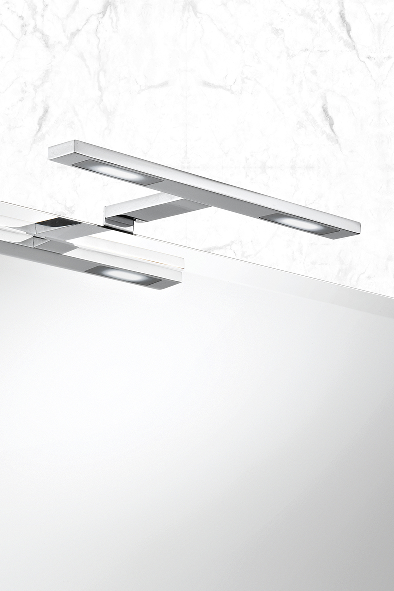 ABIKA - APPLIQUE DA BAGNO CROMO LED 3,6W IP20 3000K CRI80 - immagine 2