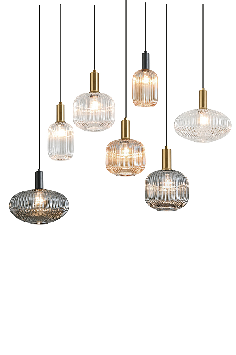 ANTIGONE - SOSPENSIONE BRONZO/VETRO AMBRA E27 IP20 14CM - immagine 4