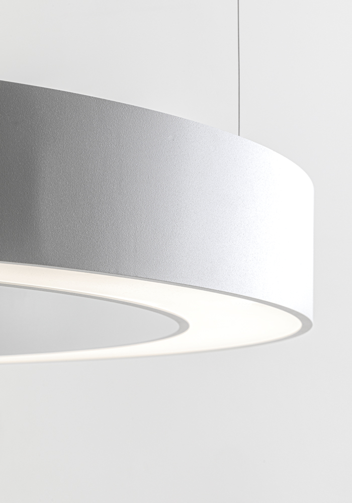 CERCLE - PLAFONIERA BIANCA LED 43W 3000K CRI90 - immagine 2