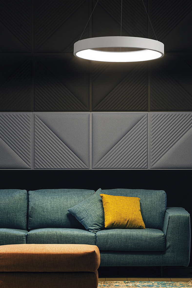 CHOPIN - PLAFONIERA QUADRATA BIANCA LED 36W IP20 3000K CRI80 - immagine 2