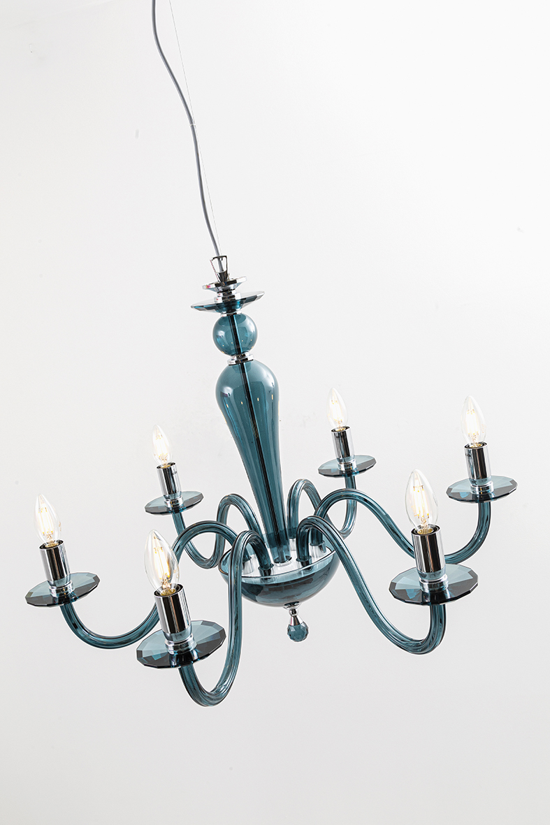 CRISTELLE - APPLIQUE IN VETRO BIANCO E14 IP20 - immagine 2