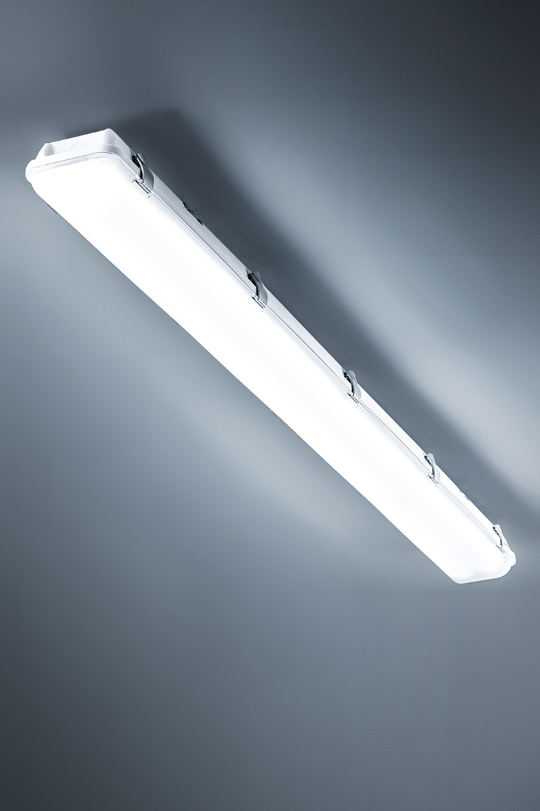 DINARO LED - PLAFONIERA STAGNA GRIGIA LED 32W 120° IP65 4000K CRI80 - immagine 2