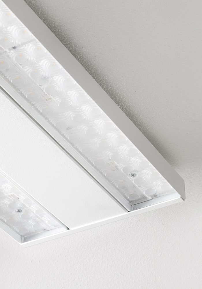 FIT - SOSPENSIONE BIANCA LED 130W 60° IP40 4000K CRI80 UGR22 IK06 - immagine 2