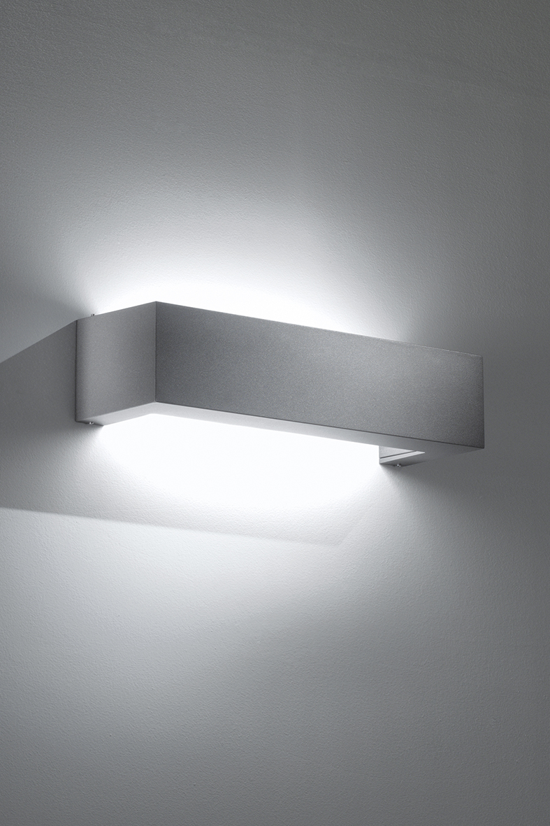 FLINT - APPLIQUE ANTRACITE LED 9W 60-60° IP65 3000K CRI80 - immagine 2