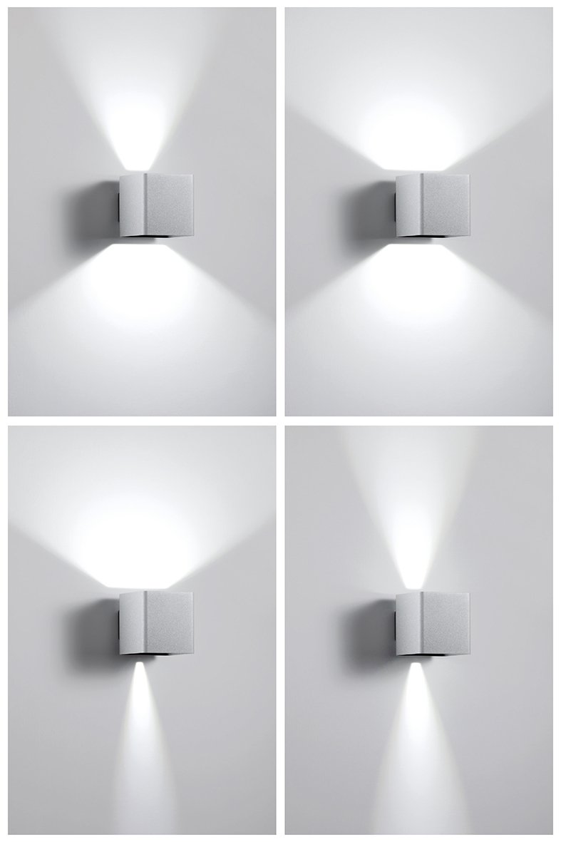 GHEE EVO - APPLIQUE ANTRACITE LED 10W 30-130° IP65 3000K CRI80 - immagine 3