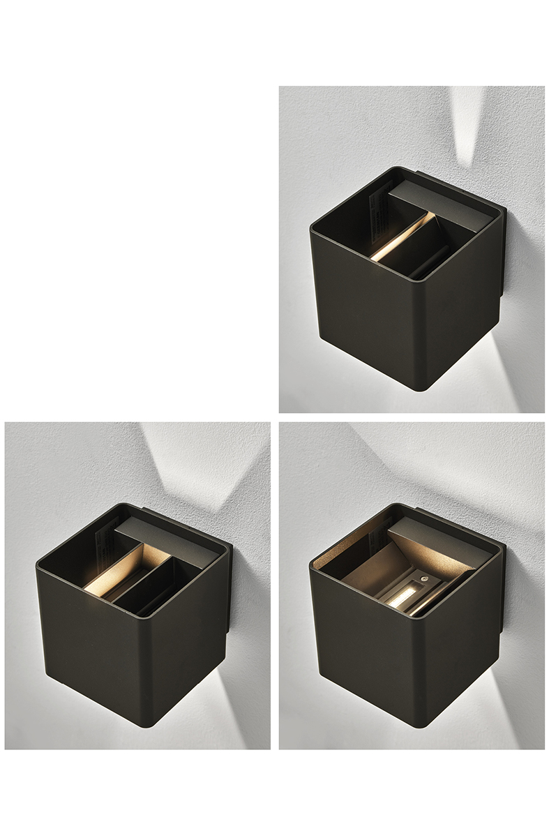 GHEE EVO - APPLIQUE ANTRACITE LED 10W 30-130° IP65 3000K CRI80 - immagine 4