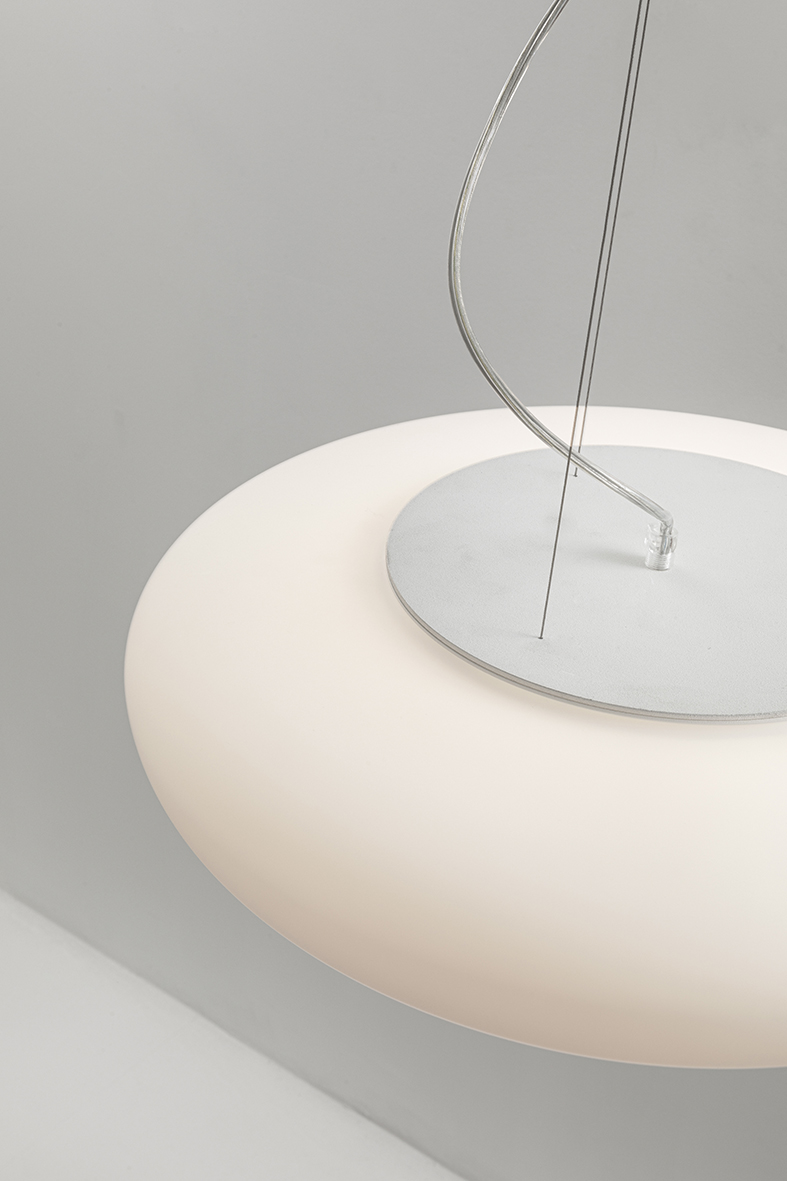 GLENN - APPLIQUE IN VETRO BIANCO SATINATO E27 IP20 - immagine 4