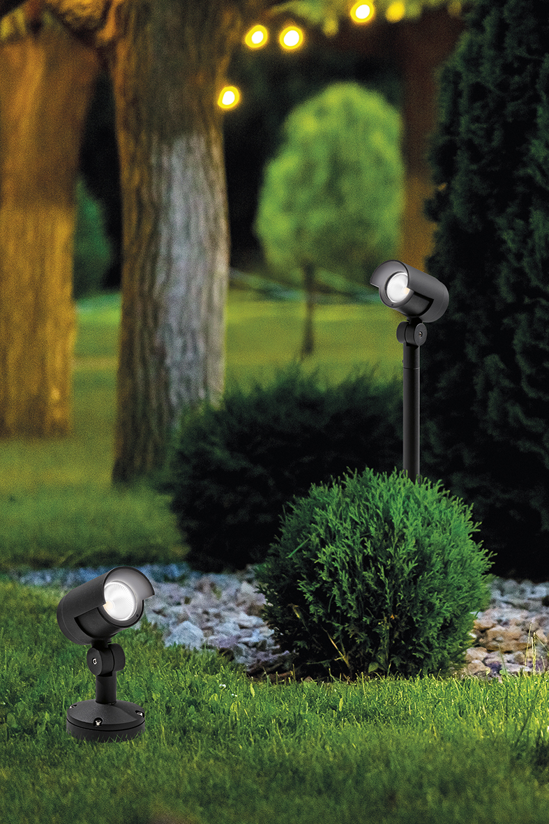 KANA - PROIETTORE ANTRACITE LED 20W 44° IP65 3000K CRI80 21CM - immagine 3