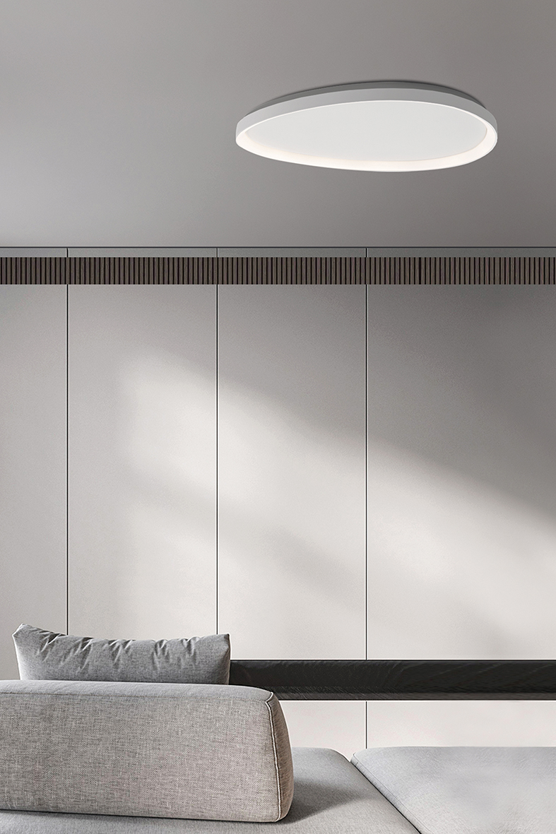 LOTUS - SOSPENSIONE BIANCA LED 48W IP20 3000K CRI80 - immagine 5