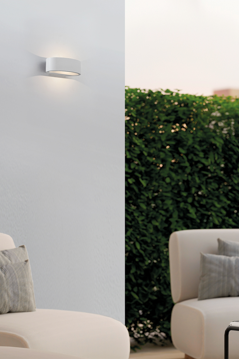 LUNARIS - APPLIQUE BIEMISSIONE TITANIO LED 17,5 IP54 3000K CRI90 - immagine 4