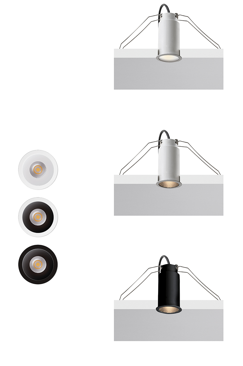 MICRO - DOWNLIGHT BIANCO LED 3W 36° IP20 3000K CRI90 - immagine 5