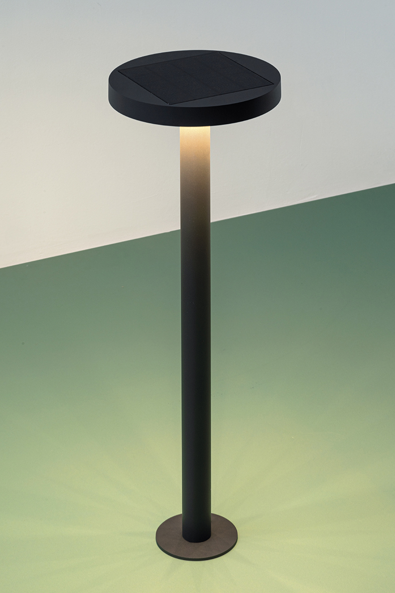 NAP - BOLLARD SOLARE ANTRACITE LED 2,2W IP54 3000K CRI80 - immagine 4
