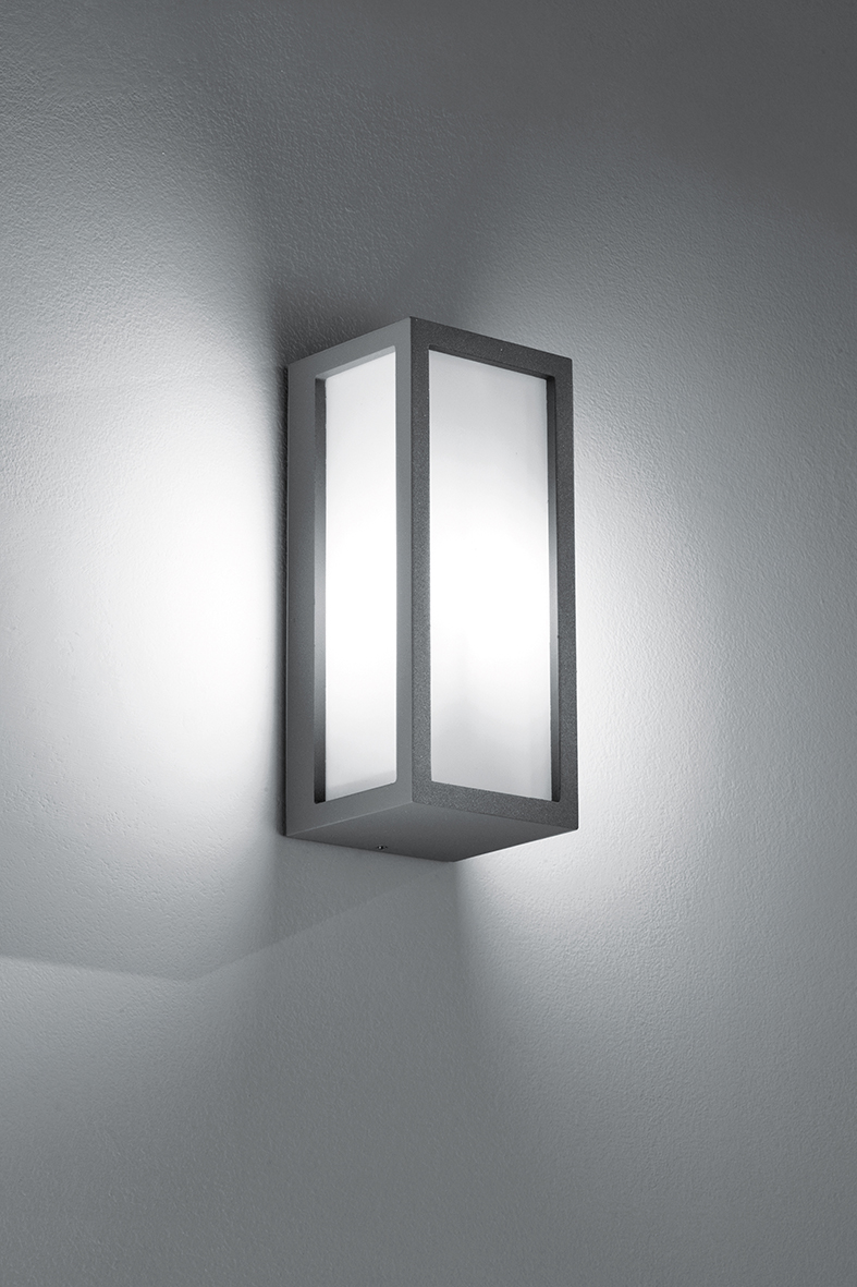 OLIVER - APPLIQUE GRIGIA E27 IP55 - immagine 3