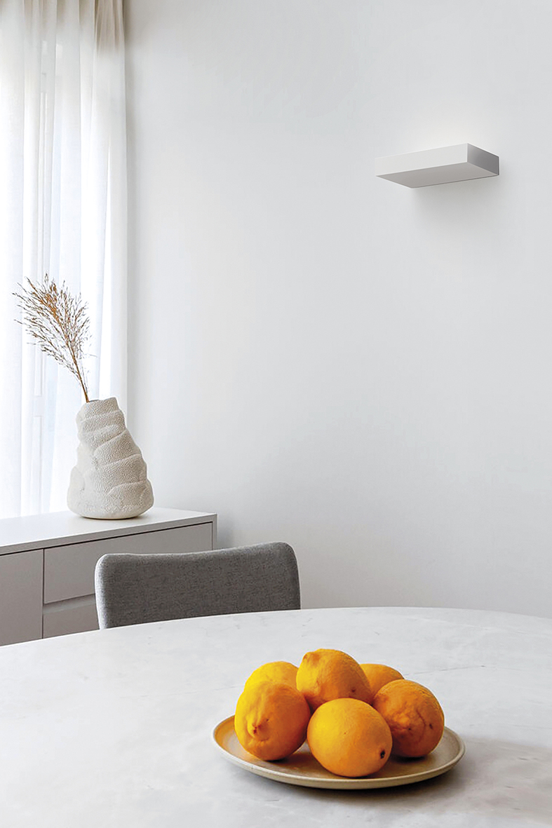 POLO - APPLIQUE IN GESSO BIANCO GX53 IP20 35CM - immagine 3