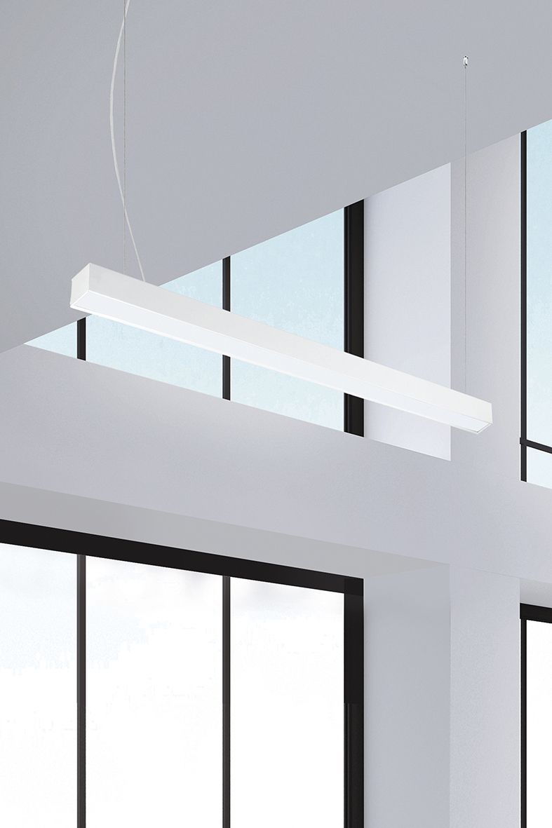 PULA - SOSPENSIONE/PLAFONE GRIGIA LED 36W 120° IP20 3000K CRI90 - immagine 3