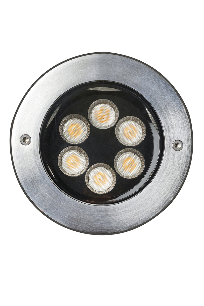 SEARCH - UPLIGHT ACCIAIO LED 12,6W 6° IP65 3000K CRI90 IK09 - immagine 3