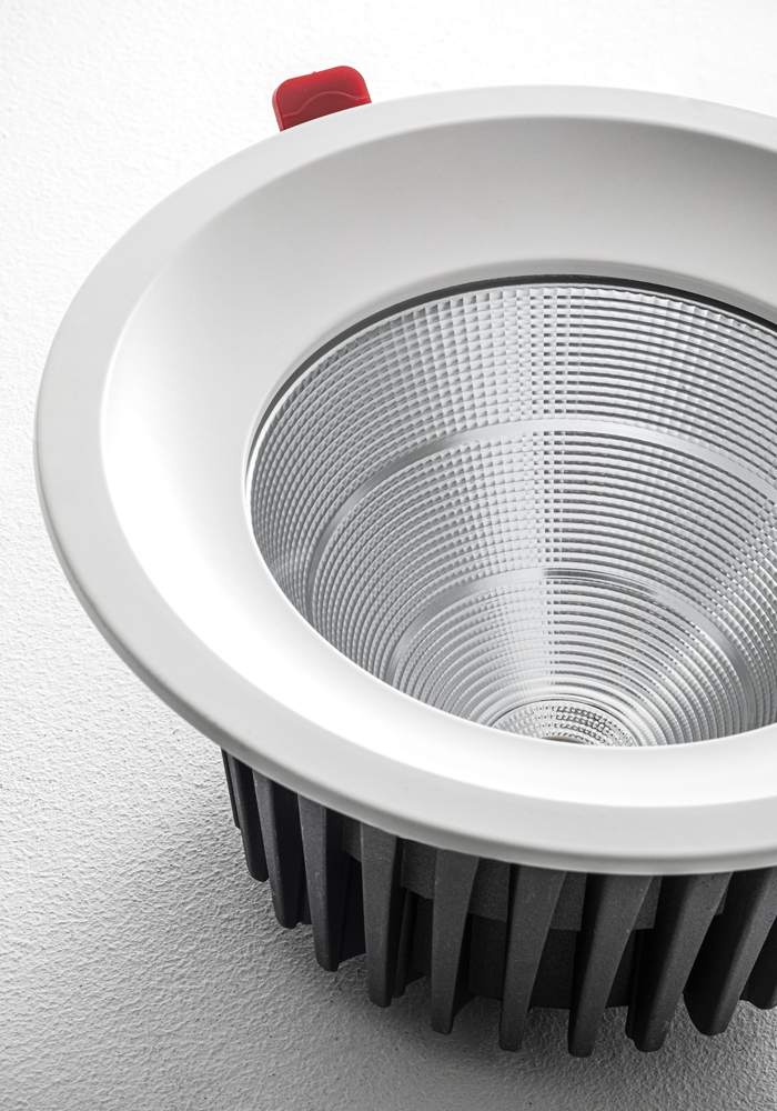 SMART - DOWNLIGHT BIANCO LED 22W 40° IP20 3000K CRI90 UGR19 CAM - immagine 2