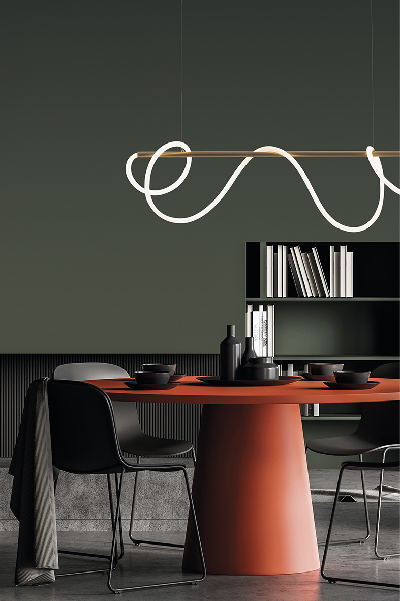 STRING - PIANTANA NERA LED 50W IP20 3000K - immagine 2