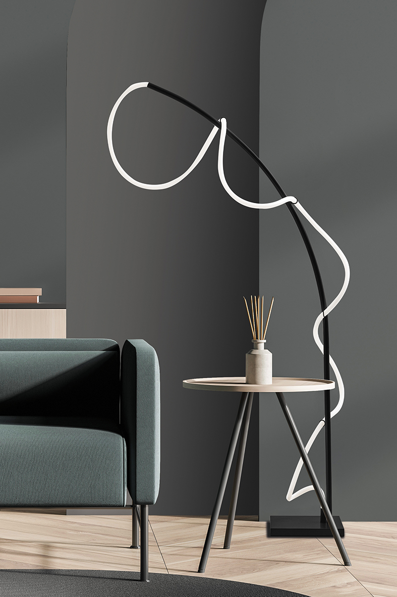 STRING - PIANTANA NERA LED 50W IP20 3000K - immagine 3