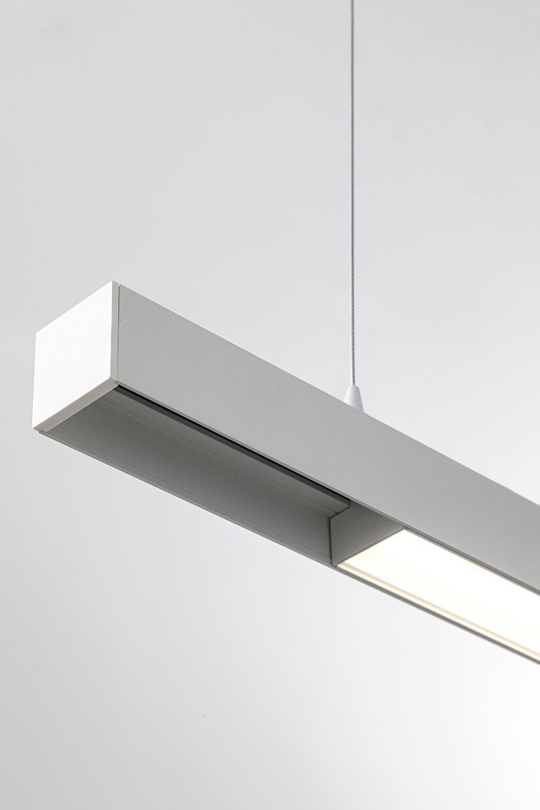 TELCO - LUCE LINEARE BINARIO MONOFASE BIANCO LED 12W IP20 3000-4000K CRI90 - immagine 3
