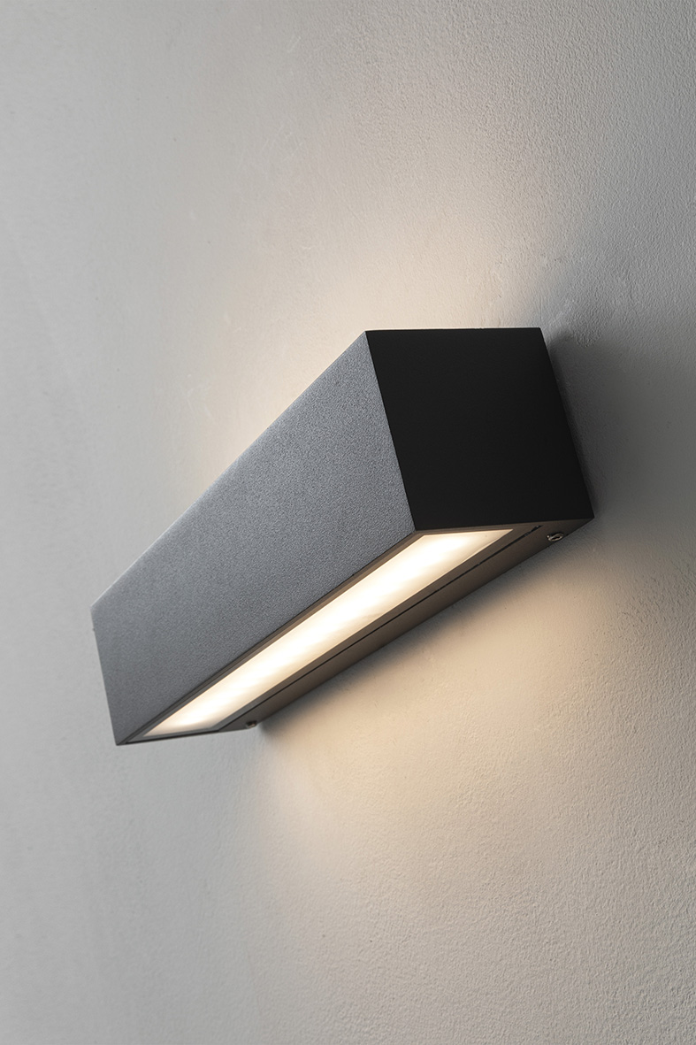 WILLY - APPLIQUE BIEMISSIONE ANTRACITE E27 120° IP54 - immagine 3