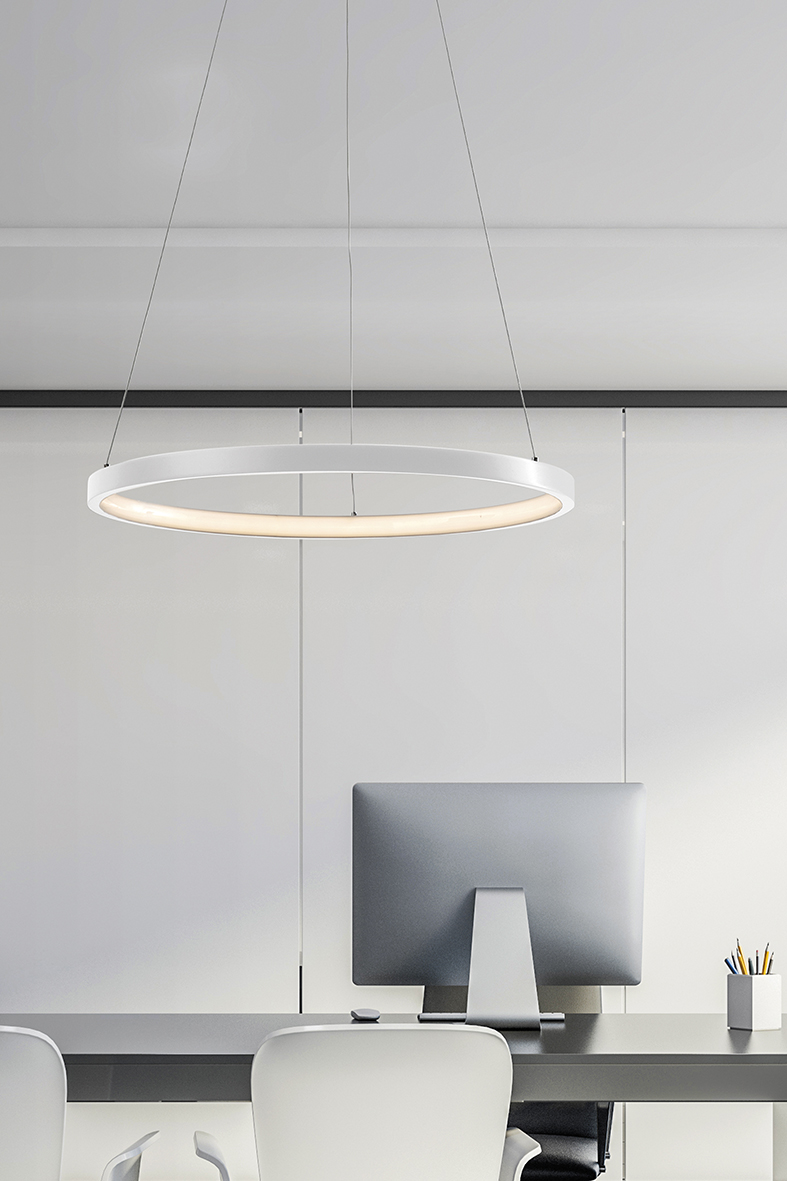 ZERUM - SOSPENSIONE BIANCA LED 25W IP20 3000K - immagine 2