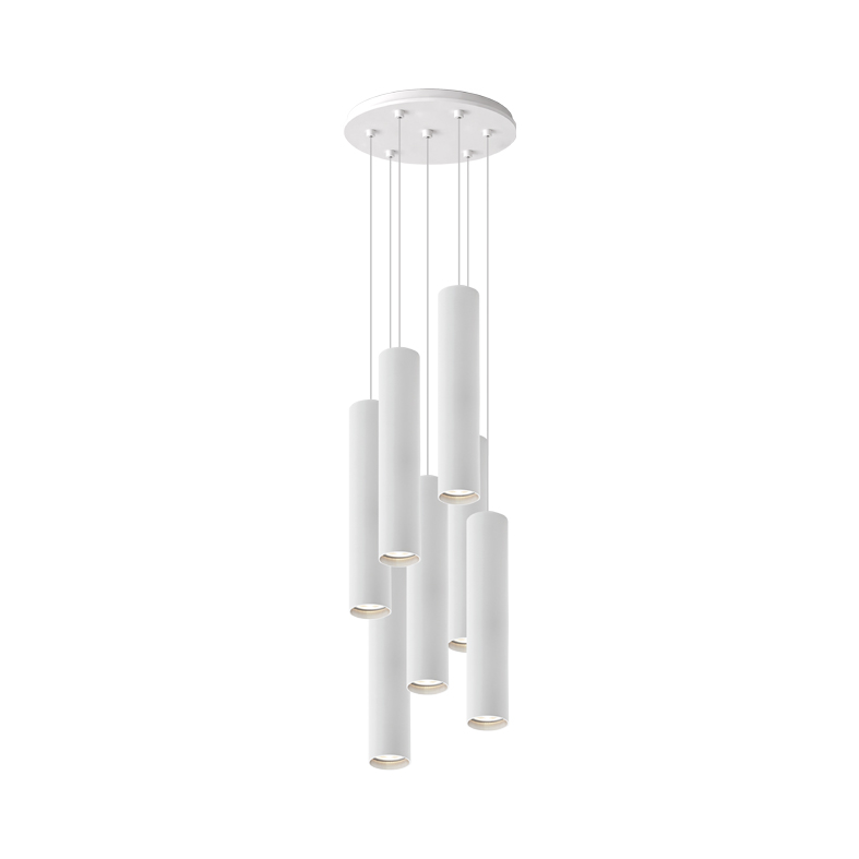 AXIOM EVO ROSONE TONDO 7 ELEMENTI LED