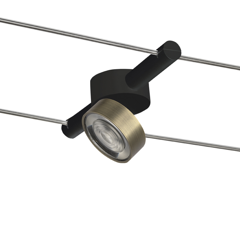CABLE – SISTEMA A TESATA NERO/BRONZO LED 13W 38° IP20 3000K CRI90
