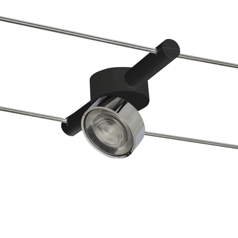 CABLE – SISTEMA A TESATA NERO/CROMO LED 13W 38° IP20 3000K CRI90