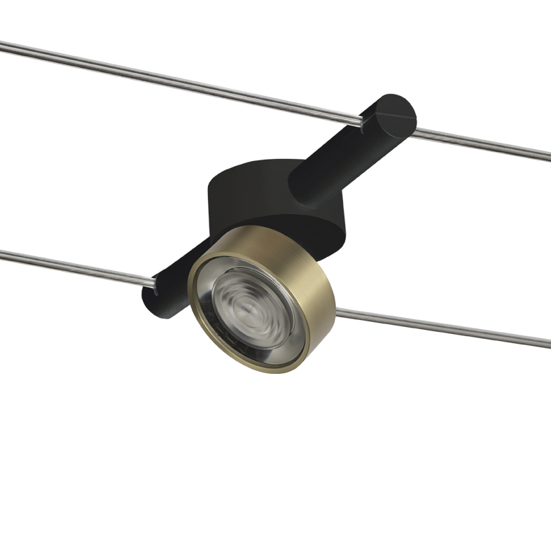 CABLE – SISTEMA A TESATA NERO/ORO LED 13W 38° IP20 3000K CRI90