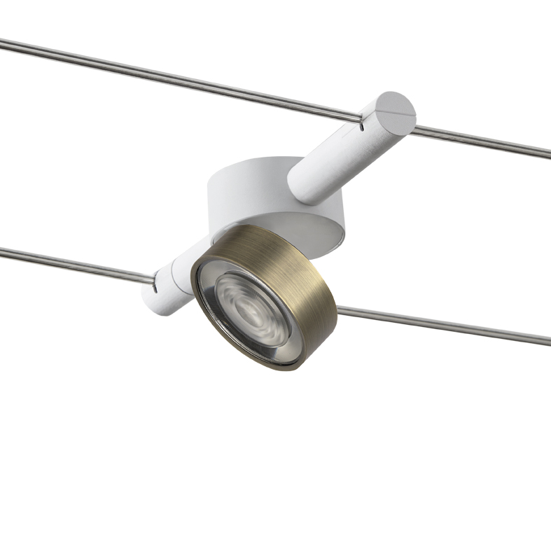 CABLE – SISTEMA A TESATA BIANCO/BRONZO LED 13W 38° IP20 3000K CRI90