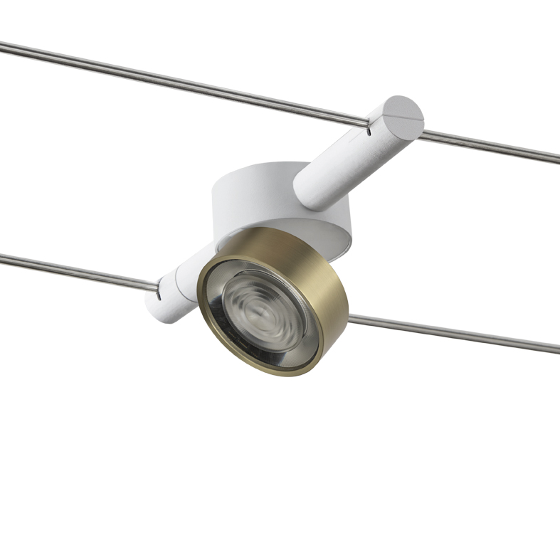 CABLE – SISTEMA A TESATA BIANCO/ORO LED 13W 38° IP20 3000K CRI90