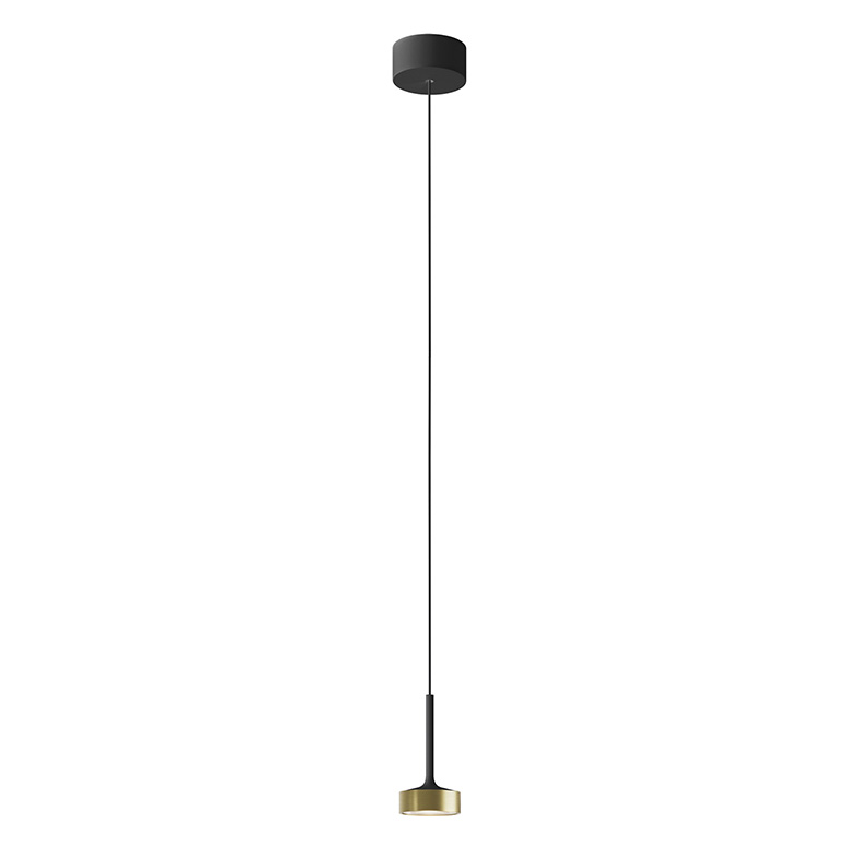 HOLE – SOSPENSIONE NERO/ORO LED 7W 38° IP20 3000K CRI90