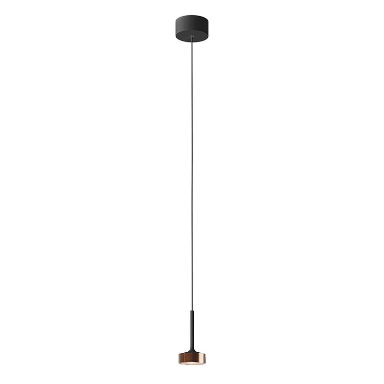 HOLE – SOSPENSIONE NERO/RAME LED 7W 38° IP20 3000K CRI90
