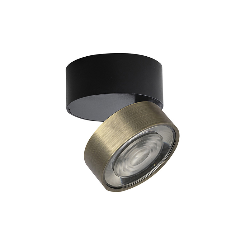 HOLE – APPLIQUE/PLAFONIERA NERO/BRONZO LED 7W IP20 3000K CRI90
