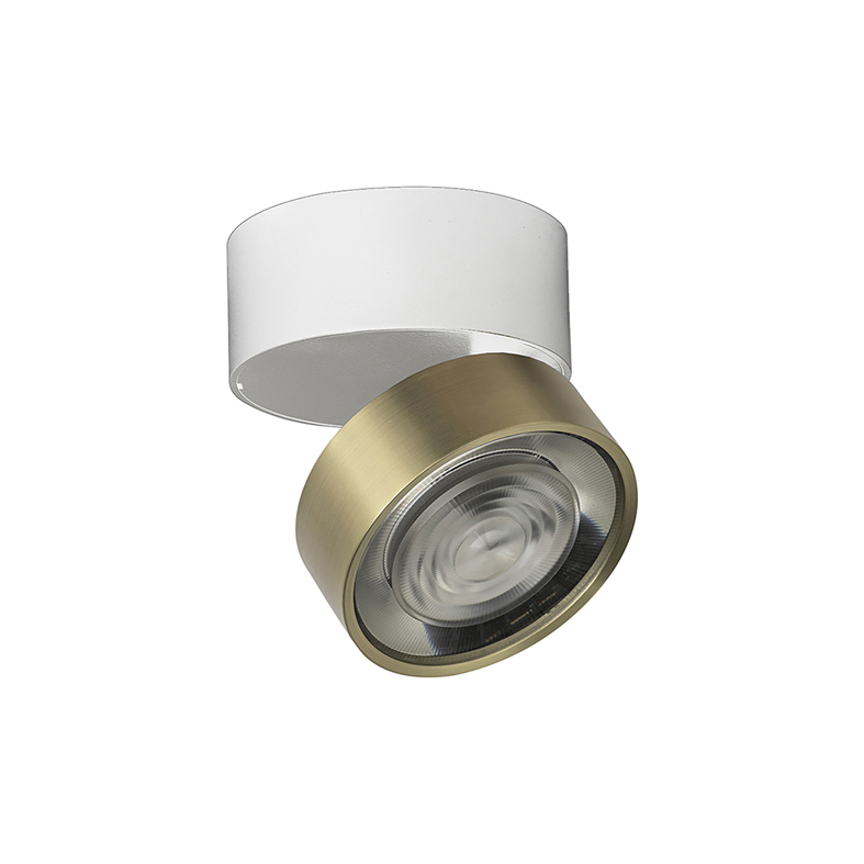 HOLE – APPLIQUE/PLAFONIERA BIANCO/ORO LED 7W IP20 3000K CRI90