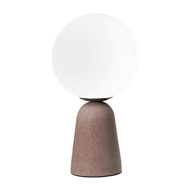 KANTAN – LAMPADA DA TAVOLO IN CEMENTO ROSSO E14 IP20