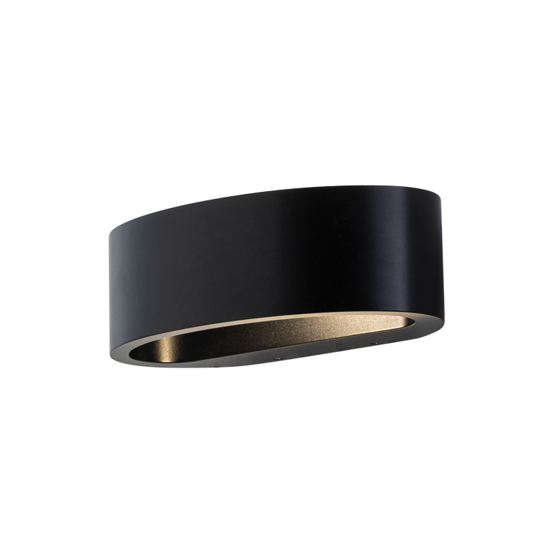 LUNARIS – APPLIQUE BIEMISSIONE NERA LED 17,5W IP54 3000K CRI90