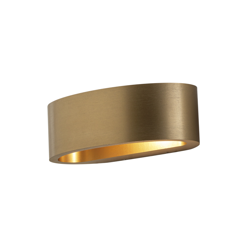 LUNARIS – APPLIQUE BIEMISSIONE ORO LED 17,5W IP54 3000K CRI90