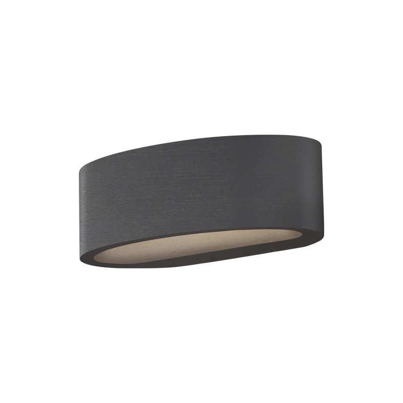 LUNARIS - APPLIQUE BIEMISSIONE TITANIO LED 17,5 IP54 3000K CRI90