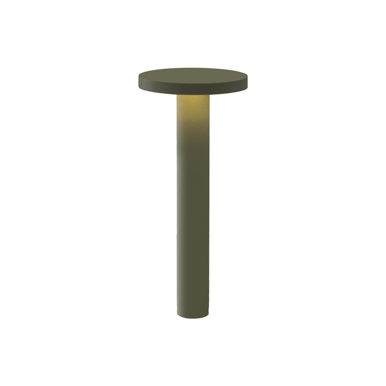 TIBERIO – BOLLARD VERDE LED 10W 82° IP65 3000K CRI80 20D 45CM