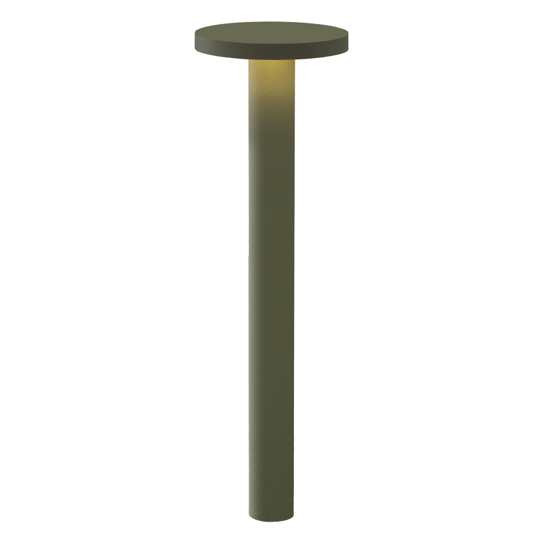 TIBERIO – BOLLARD VERDE LED 10W 82° IP65 4000K CRI80 20D 75CM