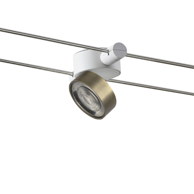 WIRE – SISTEMA A TESATA BIANCO/BRONZO LED 13W 38° IP20 3000K CRI90