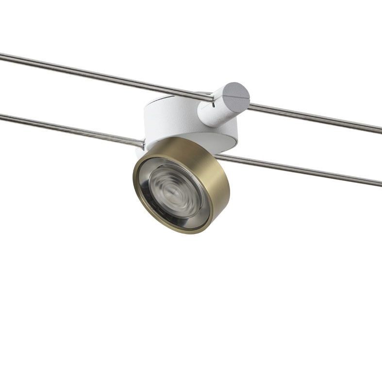 WIRE – SISTEMA A TESATA BIANCO/ORO LED 13W 38° IP20 3000K CRI90